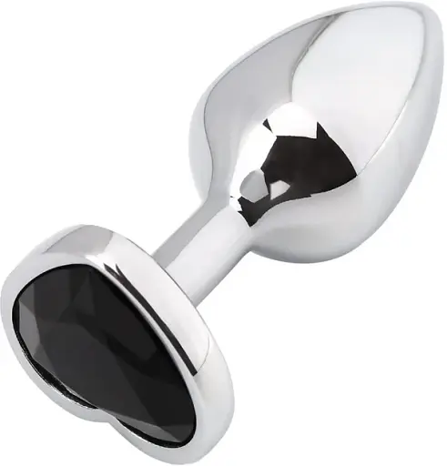 Набір металевих анальних пробок I’MCUM Crystal Heart S-M-L з кристалами у формі серця 3 шт (IM-KGS005_set) - фото 2