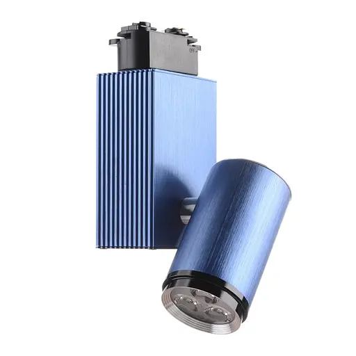 Светильник трековый поворотный LED 205/3x2W NW BLUE Brille L8-005 - фото 4