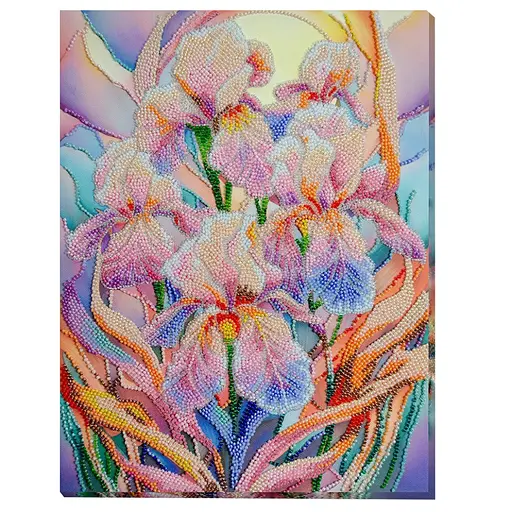 Набір для вишивання бісером "Квіткове натхнення" Abris Art AB-928 на натуральному холсті - фото 1
