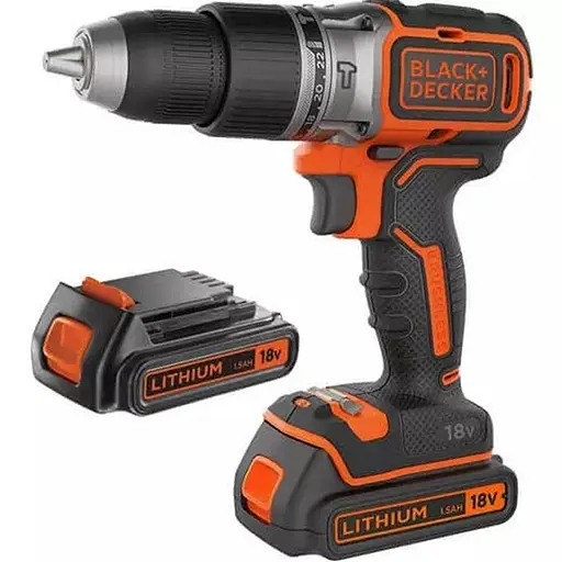 Аккумуляторная дрель-шуруповерт Black+Decker с АКБ и ЗП BL188KB - фото 2