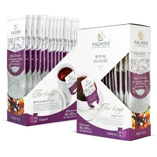 Чай фруктовий Palmira Королівський десерт на упаковка 15 шт - фото 1