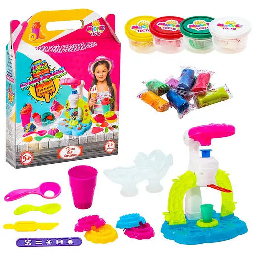 Детский набор для творчества "Мистер тесто - Ice paradise" Strateg 71502, 24 предмета - фото 1