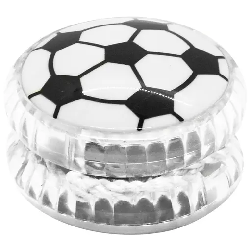 Дитяча іграшка Йо-йо "Футбольний м'яч" Bambi М 5641(White) 5,5 см, світло - фото 1