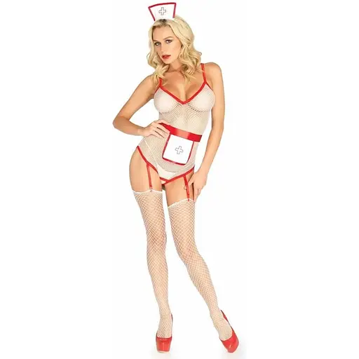 Костюм медсестри Leg Avenue Roleplay TLC Nurse One size White - фото 3