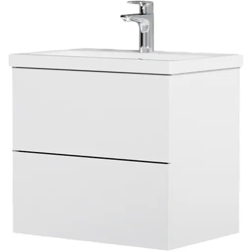 Тумба з умивальником AM.PM Gem підвісна 60 см білий MGA-FHX06022WG-WCC0602WG Білий - фото 1