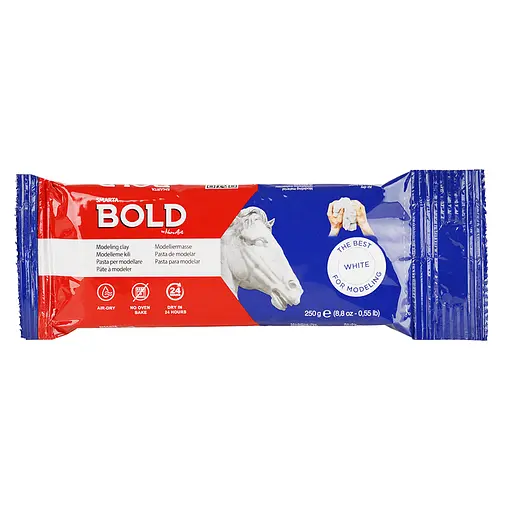 Маса для моделювання Bold Smarta біла самозастигаюча CD - фото 2