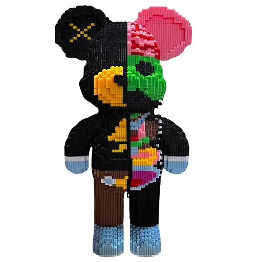 Конструктор Limo Toy Magic Blocks Dissected Companion на 4955 деталей, ведмедик Bearbrick 50 см