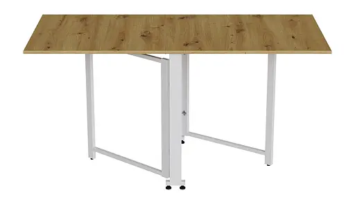 Стіл-книга трансформер Оріон 2 Ferrum-decor 750x1520x730 Білий метал ДСП Дуб Артізан 16 мм (FRD-104595) - фото 3