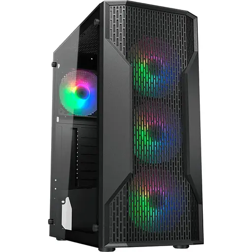 Корпус Cougar MX110 Uniface RGB Black (MX110 RGB) - фото 1