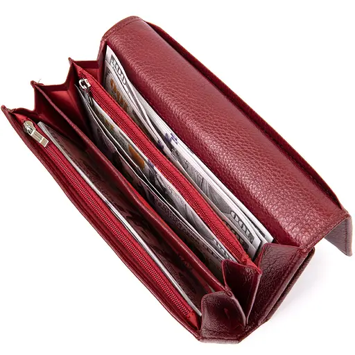 Кожаный женский кошелек ST Leather 19х10х3 см acs0018204 - фото 4