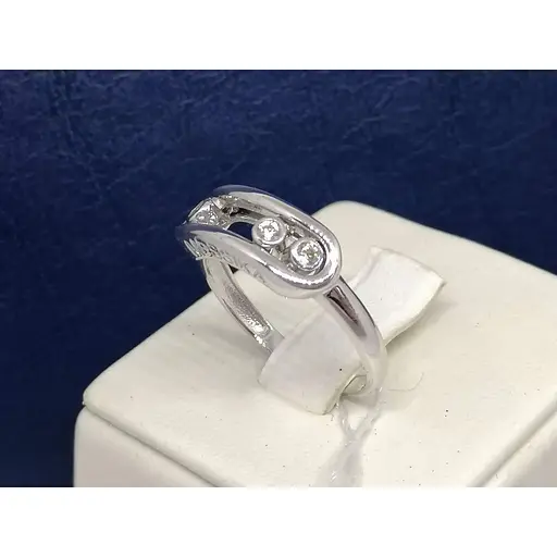 Золотое кольцо Столичная Ювелирная Фабрика с фианитами. 154308Б 17,5 - фото 2