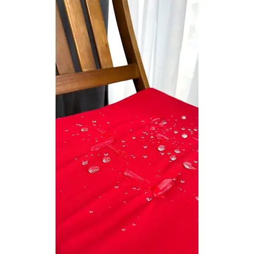 Водоотталкивающая подушка на стул Красный однотон (2 шт.) - фото 6