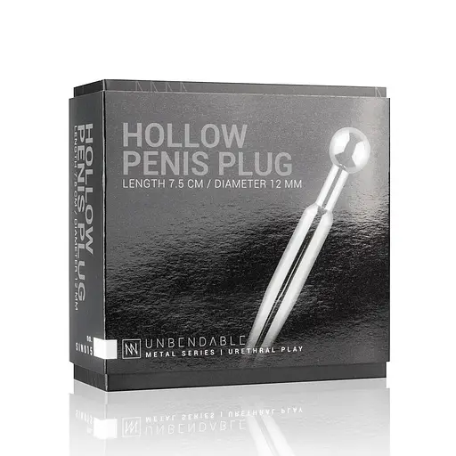 Полый уретральный стимулятор Sinner Gear Unbendable — Hollow Penis Plug, длина 7,5 см, диаметр 12 мм - фото 5