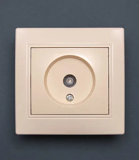 Розетка Valeso BK-2009 1-на телевизионная крем