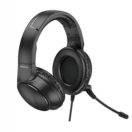 Наушники HiFi BOROFONE BO109, 3.5 мм Jack, длина кабеля 2 метра, чувствительностью 105 дБ, черные - фото 3