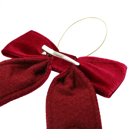 Украшение декоративное Yes! Fun Бант 12x13.5 см бордо (975090) - фото 3