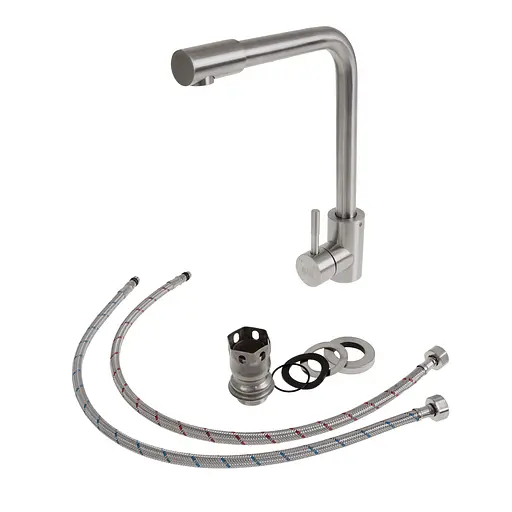 Смеситель для кухни из нержавеющей стали Nett WS-33 Нержавеющая сталь - фото 2