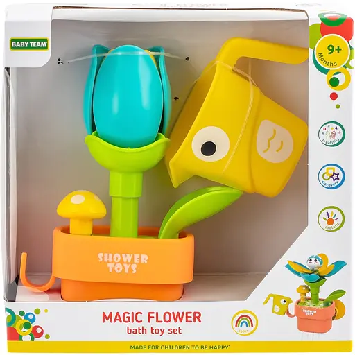 Набор игрушек для ванны Baby Team Очаровательный цветок (9031_цветок голубая) - фото 3