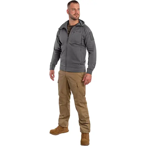 Флисовая кофта Pentagon Leonidas 2.0 Tactical Sweater L Wolf Grey - фото 7
