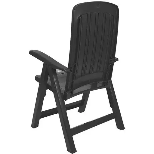 Стул садовый Bica Carmen пластиковый складной графит. - фото 5