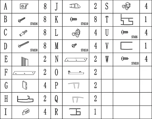 Шторка для ванной Bravo Brda 170FS (2уп.), матовый, хром матовый - фото 6