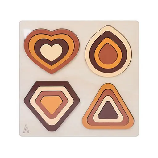 Деревянная игрушка Геометрика Bambi MD 0743A, размер 22,5х22,5 см - фото 1