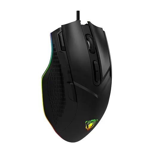 Дротова миша Jedel GM800 ігрова з RGB підсвічуванням чорний - фото 2