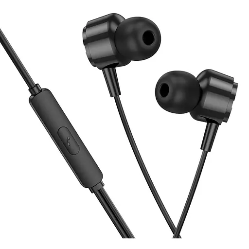 Навушники BOROFONE BM83 Craft universal earphones with mic Black - фото 1