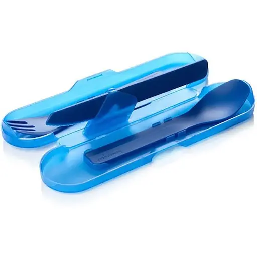 Набір приборів для їжі Humangear GoBites Trio Blue (1054-022.0081) - фото 1