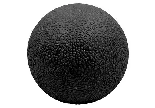 Массажный мячик EasyFit TPR 6 см черный (EF-2075-BK) - фото 1