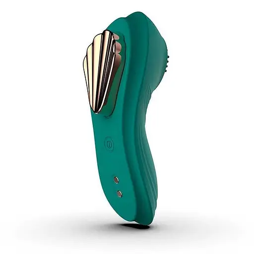Смарт-вібратор Love Spouse Magnetic кліторальний 11 см для жінок USB 10 режимів зелений - фото 1