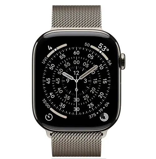 Смарт-годинник Apple Watch Series 11 GPS + Cellular 46mm Natural Tit. Case w. Natural Milanese Loop - M/L (MFD04) - фото 2