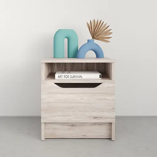 Приліжкова тумба MebelStar Лілу 40x40x44,5 см Аляска сірий (MBS-1377) - фото 2