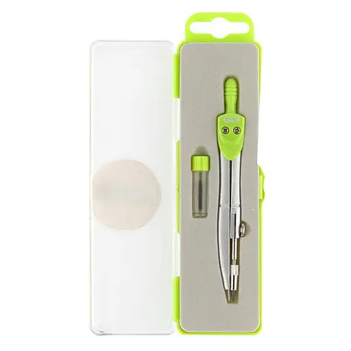 Циркуль BASIS в пластиковом пенале +запасной грифель, зелёный, KIDS Line ZB.5302BS-04 Zibi (4823078945310) - фото 2