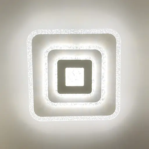 Светильник LED с прозрачным акриловым рассеивателем Line F 20х20 см Арт. 2234-200 Q WT - фото 4