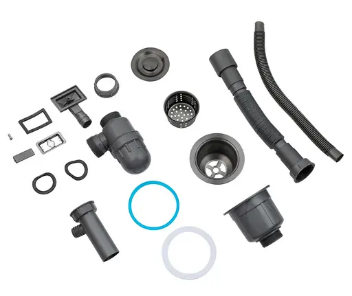 Кухонная мойка Kroner KRP Schwarze - 6350RHM PVD (3.0/1.0 мм) (CV031323) - фото 11