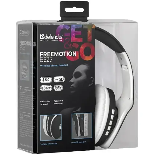 Гаринтура Defender FreeMotion B525 White/Black (63525) (6492203) - фото 4