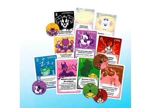 Настольная игра Geekach Games Грешки (The Deadlies) (укр.) (GKCH031DL) - фото 4