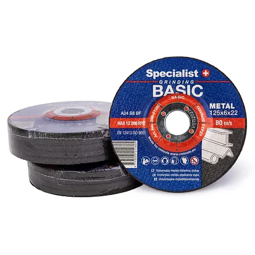 Диск шлифовальный для металла Specialist+ Basic 125 x 6.4 x 22 (250-21260) - фото 3