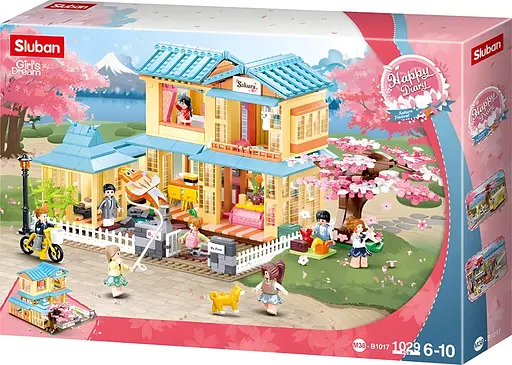Конструктор Sluban Girl's Dream Японський гостьовий будинок на 1021 деталь (M38-B1017) - фото 5