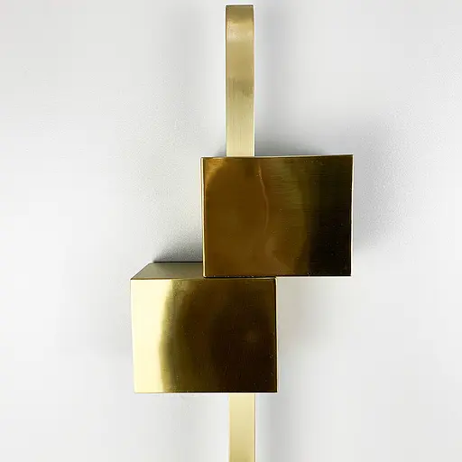 Настенный латунный светильник Сomfort в 3-х размерах Line F длина 80 см Арт. WM23 AB - фото 4