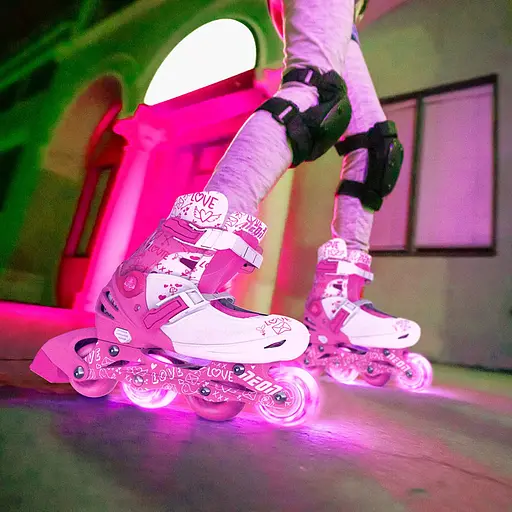 Ролики Neon Combo Skates Размер 34-37 Розовый - фото 4