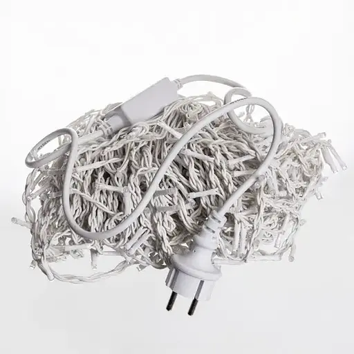 Вулична гірлянда Бахрома GarlandoPro 25 м 405 LED білий дріт Синій 25MWBL - фото 2