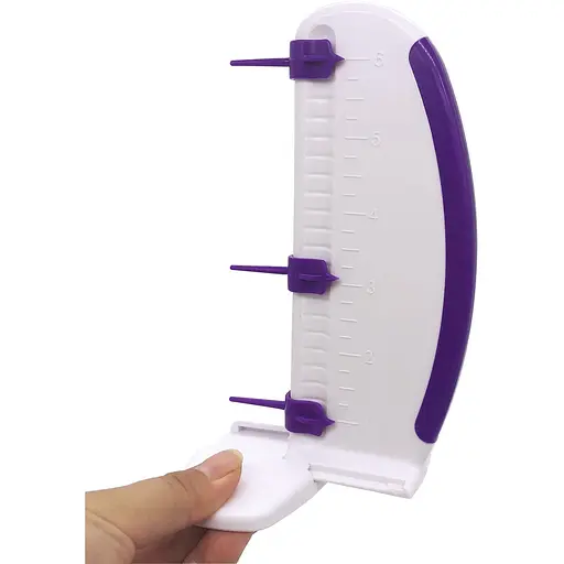 Линейка пластиковая кондитерская с делениями для разметки торта 16 см, Kitchen Master Белый 85396 - фото 3