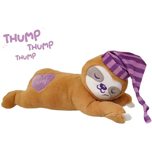 Игрушка для собак Croci Heart Beat Ленивец для собак страдающих боязнью разлуки интерактивная плюшевая 41 см