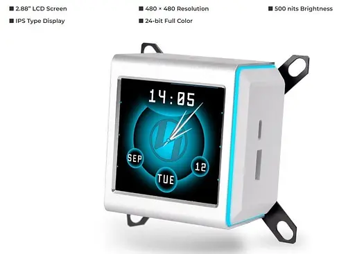 СВО Lian Li Galahad II LCD TL 280 White (G89.GA2ALCD28TLW.00) - фото 6