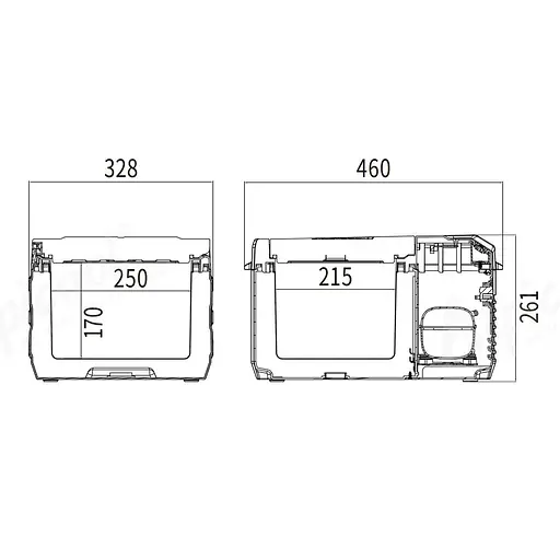 Компрессорный автохолодильник Alpicool NL9 (10 литров) - фото 6