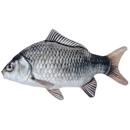 Мягкая игрушка Сувенир карась Копица 00287-7 Серебристый - фото 1