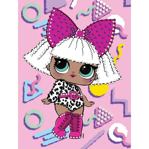Алмазна мозаїка L.O.L. Surprise! DIVA Ідейка AML1223, 15x20 см - фото 1