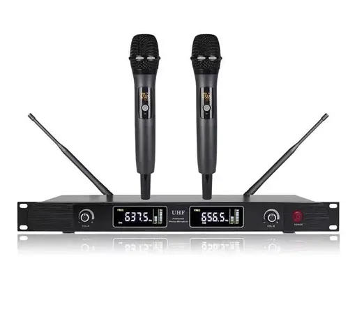 Радиосистема с двумя беспроводными ручными микрофонами Emiter TAU38 - фото 1
